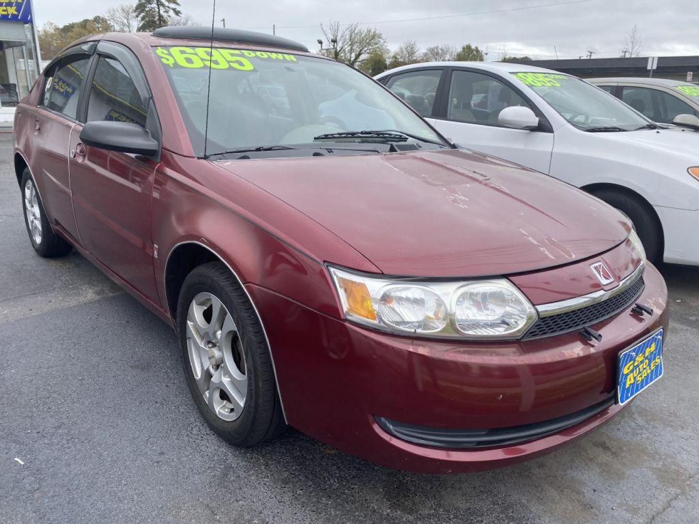 2004 BURG SATURN ION LEVEL 2 (1G8AZ52F84Z) with an 2.2L engine, Manual transmission, located at 930 E Little Creek Road, Norfolk, VA, 23518, (757) 588-0420, 36.915051, -76.244408 - Photo#0