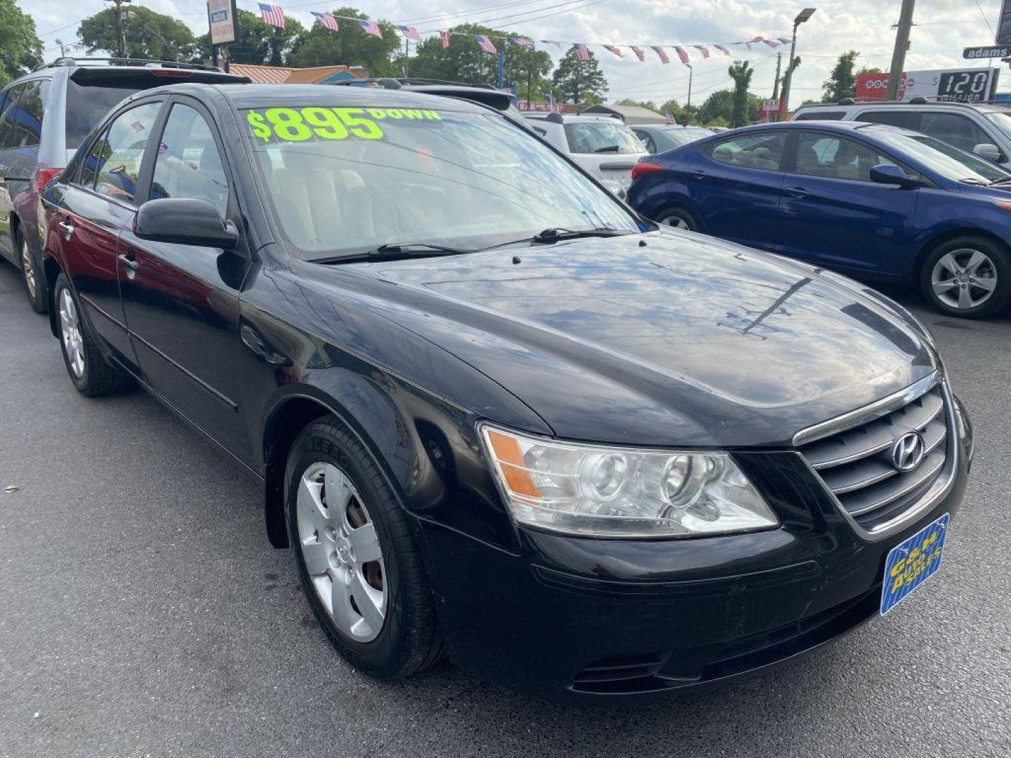 2009 BLACK HYUNDAI SONATA GLS (5NPET46C79H) with an 2.4L engine, Automatic transmission, located at 930 E Little Creek Road, Norfolk, VA, 23518, (757) 588-0420, 36.915051, -76.244408 - Photo#0