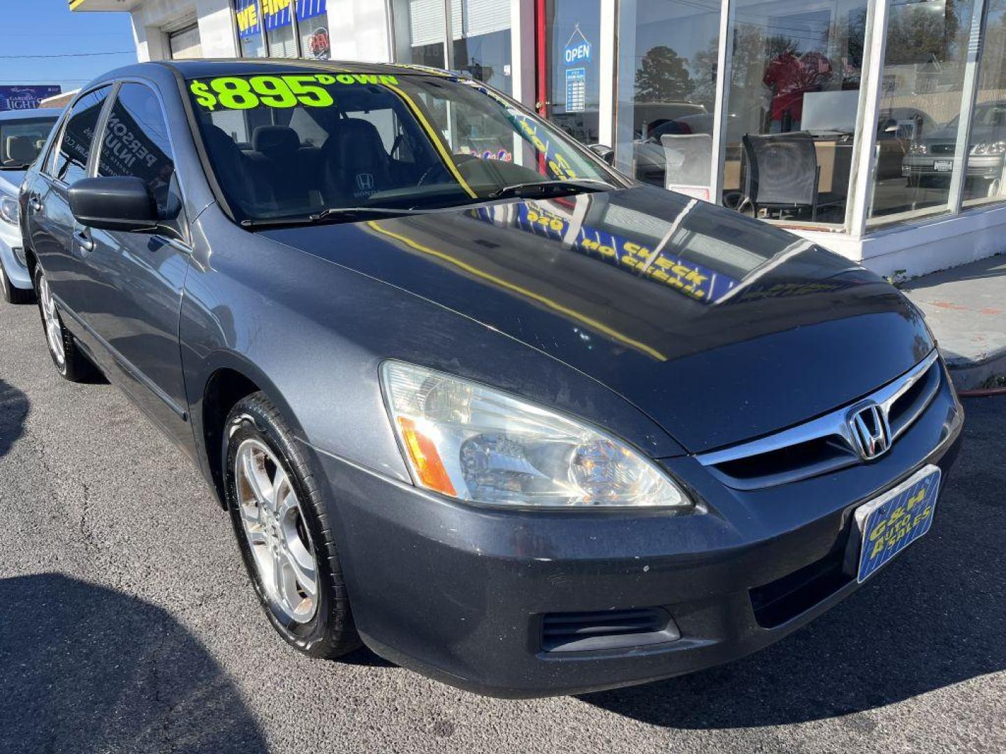 2006 GRAY HONDA ACCORD EX (1HGCM56786A) with an 2.4L engine, Automatic transmission, located at 930 E Little Creek Road, Norfolk, VA, 23518, (757) 588-0420, 36.915051, -76.244408 - Photo#0