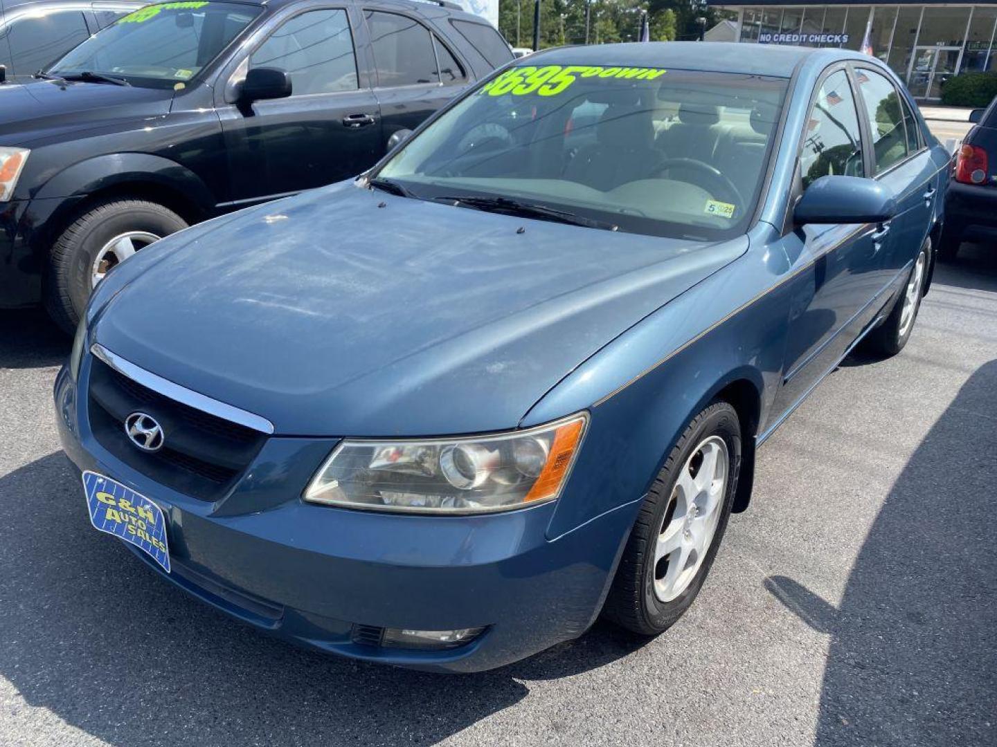 2006 BLUE HYUNDAI SONATA GLS (5NPEU46F56H) with an 3.3L engine, Automatic transmission, located at 930 E Little Creek Road, Norfolk, VA, 23518, (757) 588-0420, 36.915051, -76.244408 - Photo#0