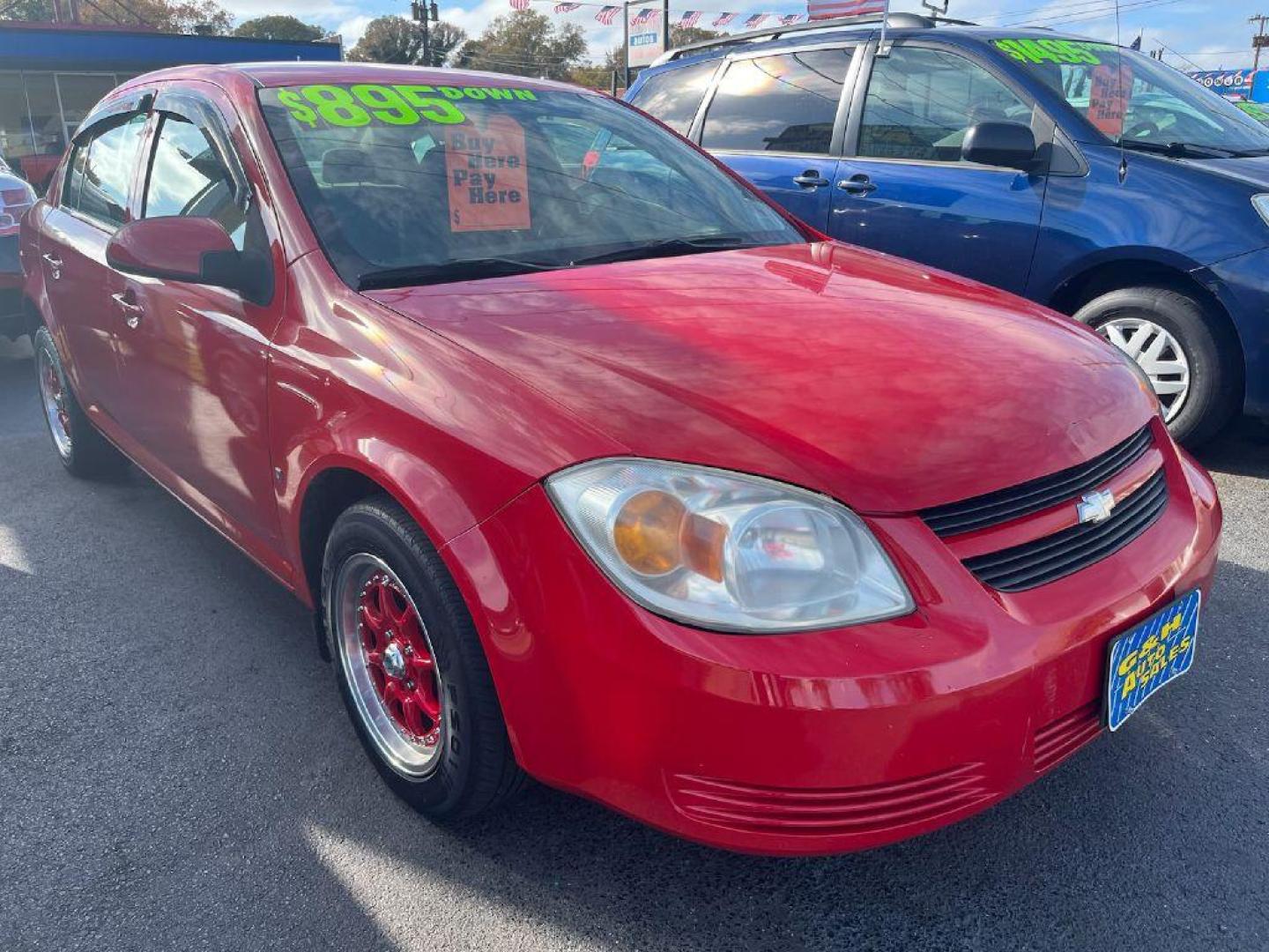 2009 RED CHEVROLET COBALT LT (1G1AT58H697) with an 2.2L engine, Automatic transmission, located at 930 E Little Creek Road, Norfolk, VA, 23518, (757) 588-0420, 36.915051, -76.244408 - Photo#0