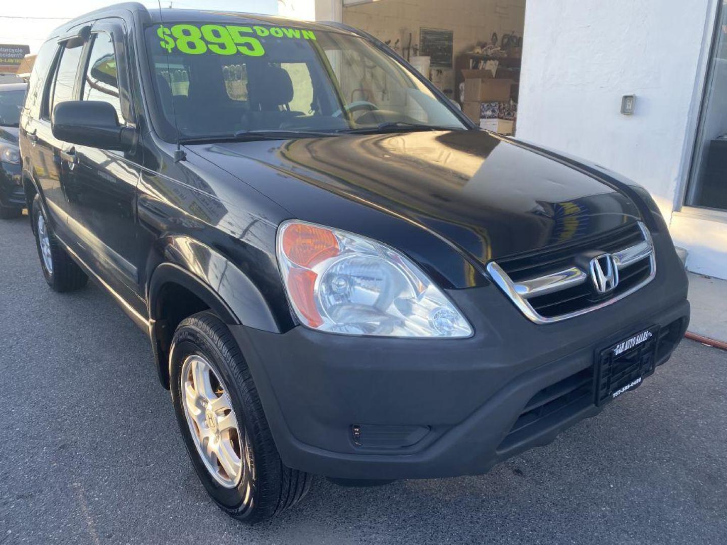 2004 BLACK HONDA CR-V EX (SHSRD78894U) with an 2.4L engine, Automatic transmission, located at 930 E Little Creek Road, Norfolk, VA, 23518, (757) 588-0420, 36.915051, -76.244408 - Photo#0