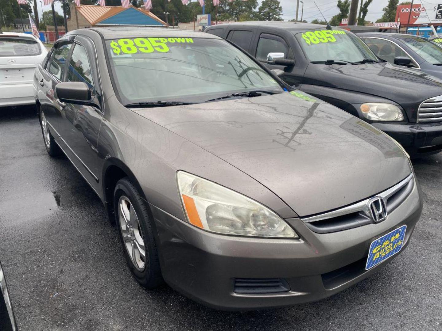 2007 GRAY HONDA ACCORD EX (1HGCM55847A) with an 2.4L engine, 5-Speed Manual transmission, located at 930 E Little Creek Road, Norfolk, VA, 23518, (757) 588-0420, 36.915051, -76.244408 - Photo#0