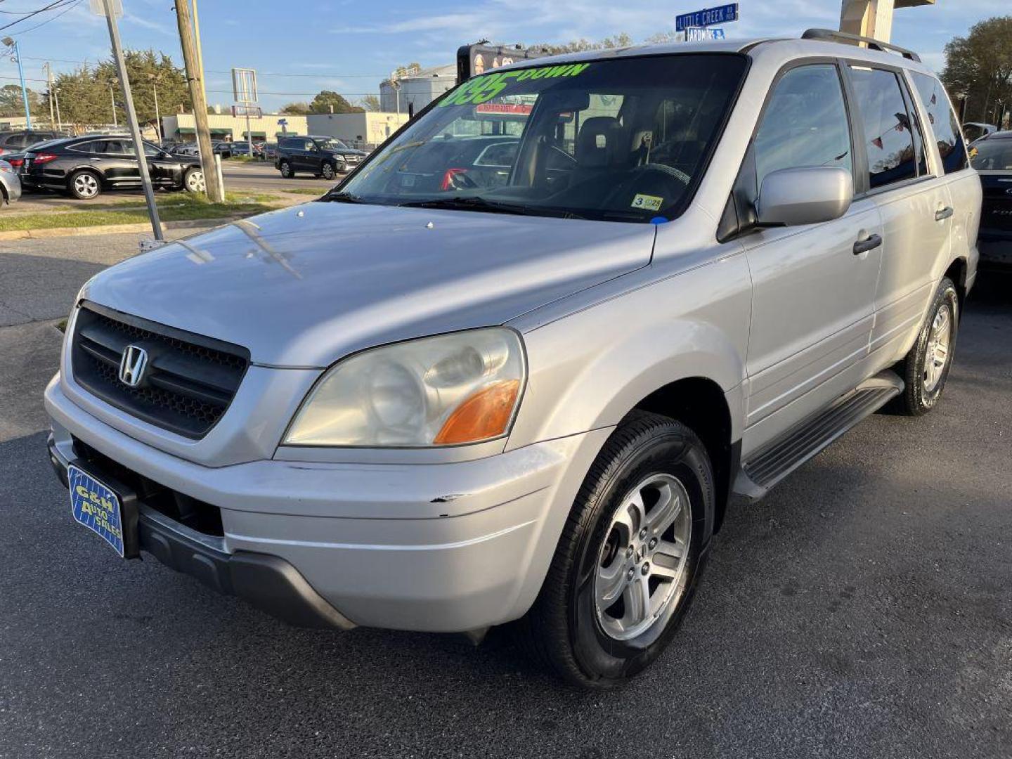 2005 SILVER HONDA PILOT EXL (5FNYF18675B) with an 3.5L engine, Automatic transmission, located at 930 E Little Creek Road, Norfolk, VA, 23518, (757) 588-0420, 36.915051, -76.244408 - Photo#0