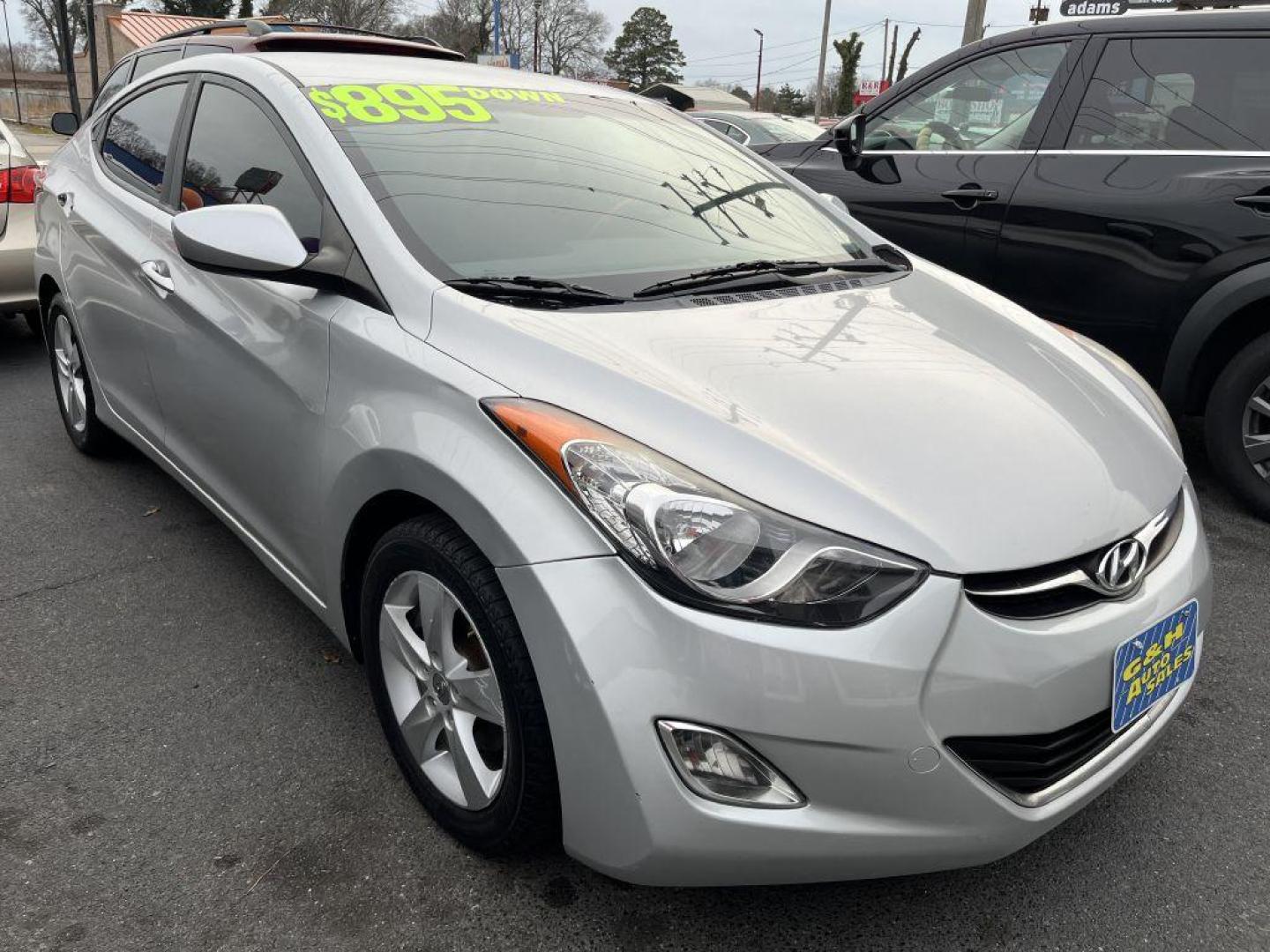 2012 SILVER HYUNDAI ELANTRA GLS (KMHDH4AE3CU) with an 1.8L engine, Automatic transmission, located at 930 E Little Creek Road, Norfolk, VA, 23518, (757) 588-0420, 36.915051, -76.244408 - Photo#1