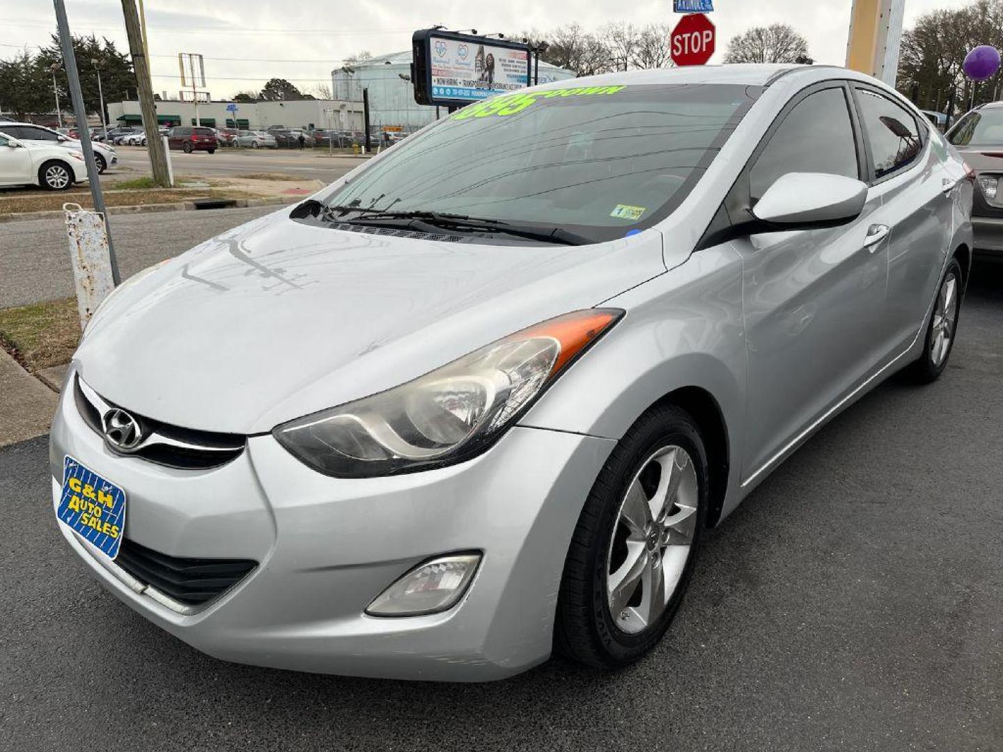 2012 SILVER HYUNDAI ELANTRA GLS (KMHDH4AE3CU) with an 1.8L engine, Automatic transmission, located at 930 E Little Creek Road, Norfolk, VA, 23518, (757) 588-0420, 36.915051, -76.244408 - Photo#0