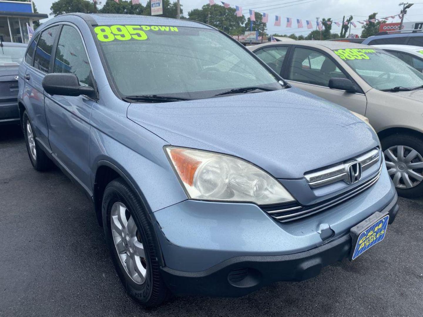 2007 BLUE HONDA CR-V EX (5J6RE48507L) with an 2.4L engine, Automatic transmission, located at 930 E Little Creek Road, Norfolk, VA, 23518, (757) 588-0420, 36.915051, -76.244408 - Photo#0