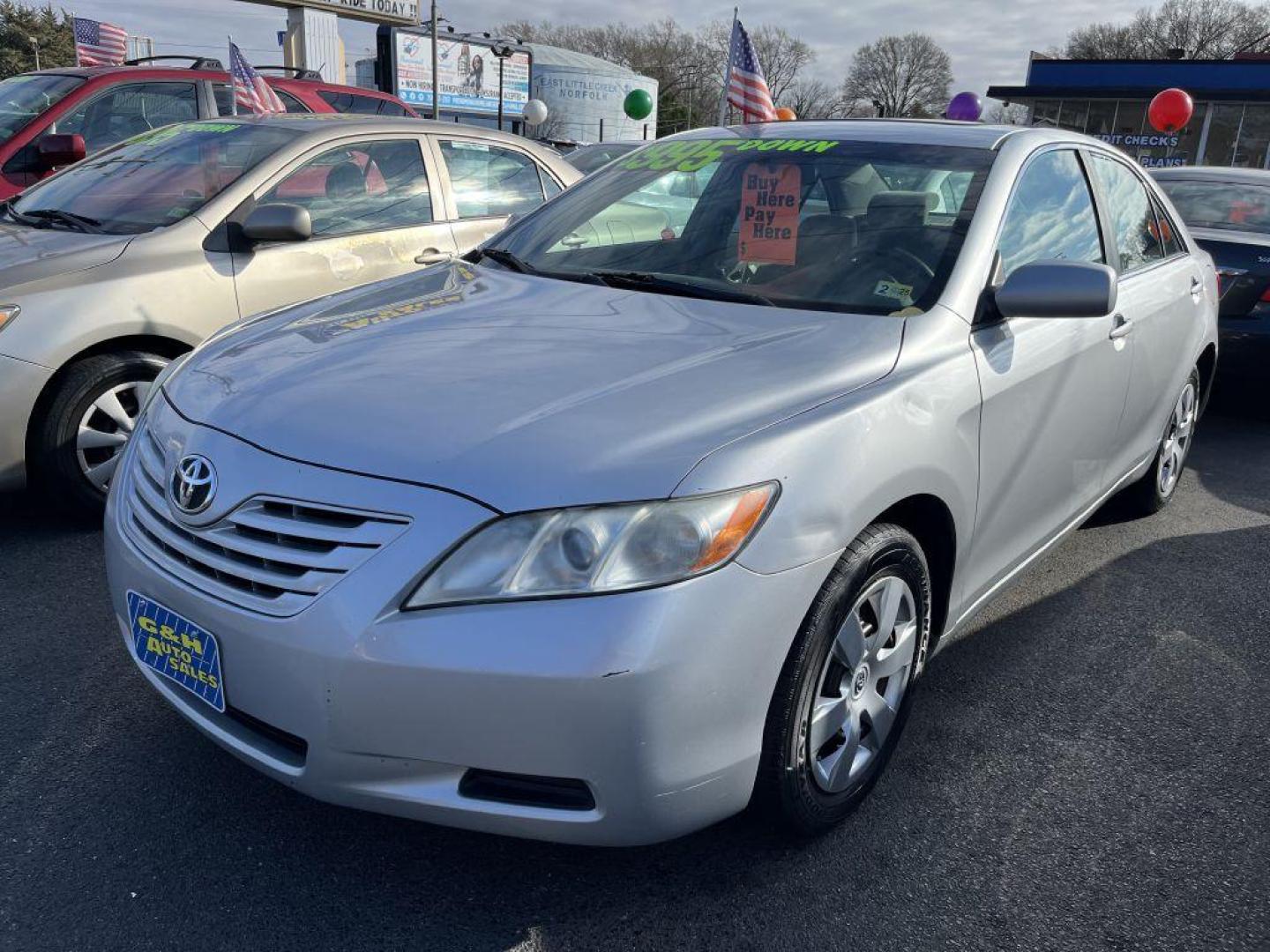 2007 SILVER TOYOTA CAMRY CE (4T1BE46K77U) with an 2.4L engine, 5-Speed Manual transmission, located at 930 E Little Creek Road, Norfolk, VA, 23518, (757) 588-0420, 36.915051, -76.244408 - Photo#0