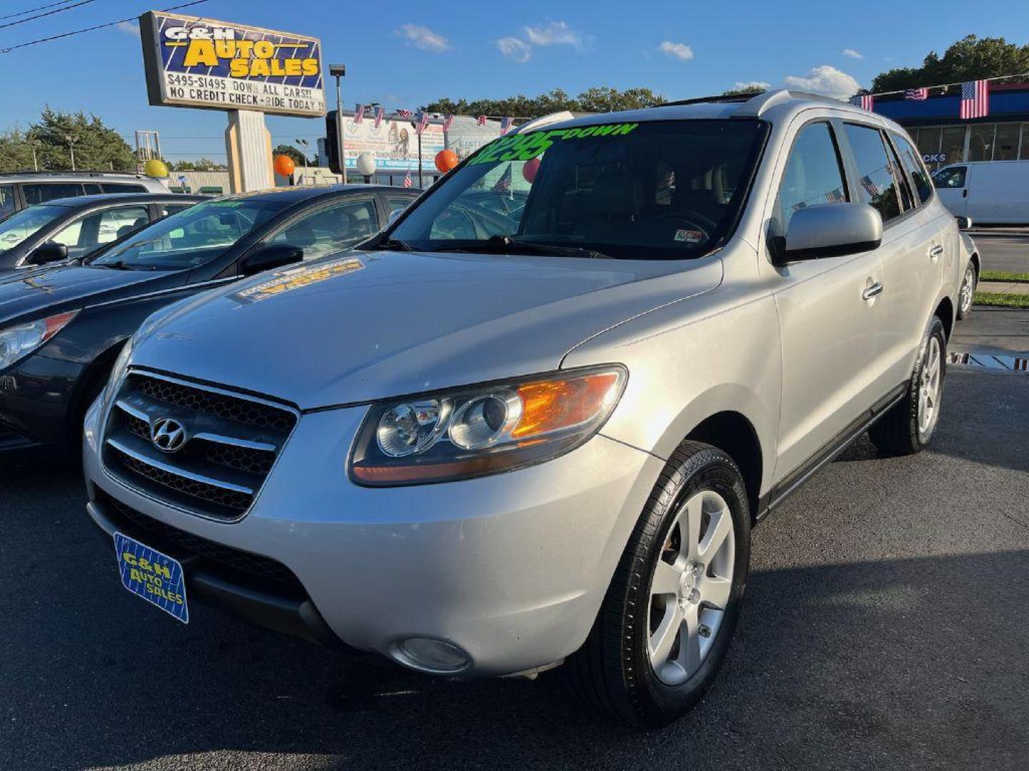 2007 SILVER HYUNDAI SANTA FE SE (5NMSH13E77H) with an 3.3L engine, Automatic transmission, located at 930 E Little Creek Road, Norfolk, VA, 23518, (757) 588-0420, 36.915051, -76.244408 - Photo#0