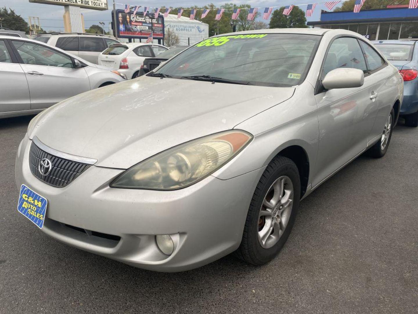 2005 SILVER TOYOTA CAMRY SOLARA SE (4T1CE38PX5U) with an 2.4L engine, Automatic transmission, located at 930 E Little Creek Road, Norfolk, VA, 23518, (757) 588-0420, 36.915051, -76.244408 - Photo#0