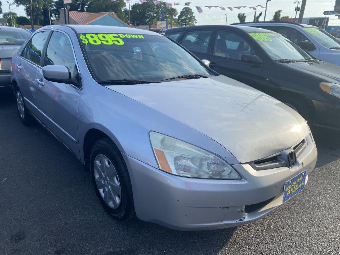 2004 SILVER HONDA ACCORD LX (1HGCM56314A) with an 2.4L engine, Automatic transmission, located at 930 E Little Creek Road, Norfolk, VA, 23518, (757) 588-0420, 36.915051, -76.244408 - Photo#0