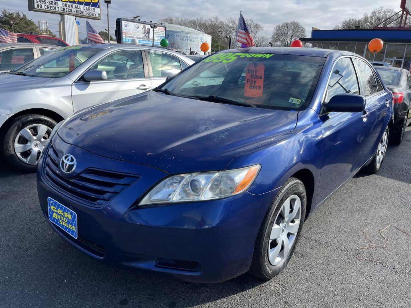 2009 BLUE TOYOTA CAMRY BASE (4T1BE46K99U) with an 2.4L engine, Automatic transmission, located at 930 E Little Creek Road, Norfolk, VA, 23518, (757) 588-0420, 36.915051, -76.244408 - Photo#0