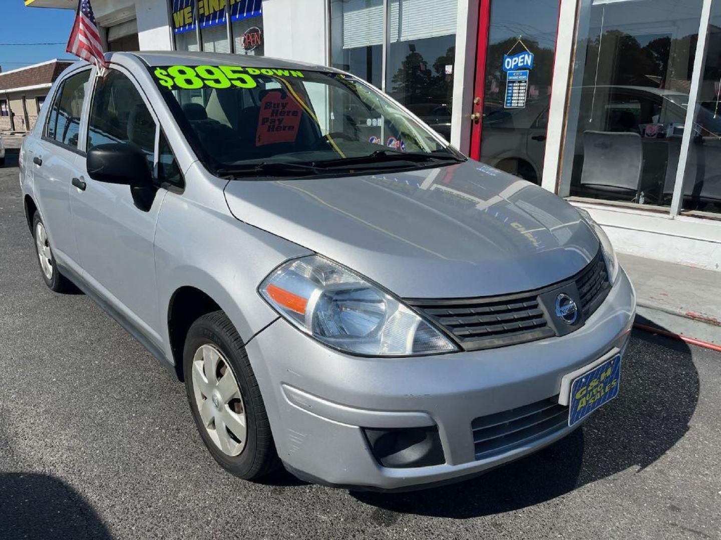 2010 SILVER NISSAN VERSA S (3N1CC1APXAL) with an 1.6L engine, 4-Speed Manual transmission, located at 930 E Little Creek Road, Norfolk, VA, 23518, (757) 588-0420, 36.915051, -76.244408 - Photo#0