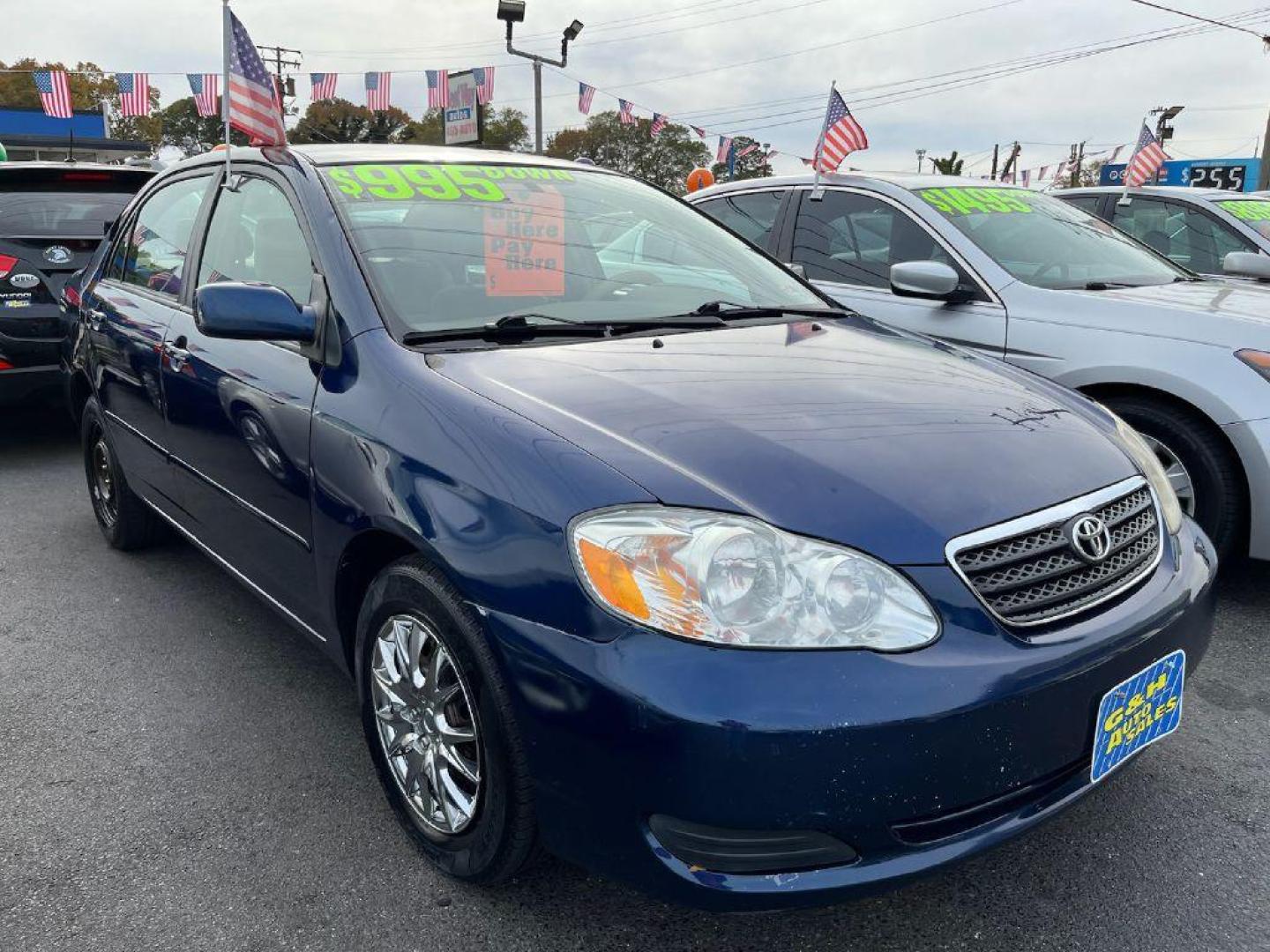 2005 BLUE TOYOTA COROLLA CE (1NXBR30E25Z) with an 1.8L engine, Automatic transmission, located at 930 E Little Creek Road, Norfolk, VA, 23518, (757) 588-0420, 36.915051, -76.244408 - Photo#0