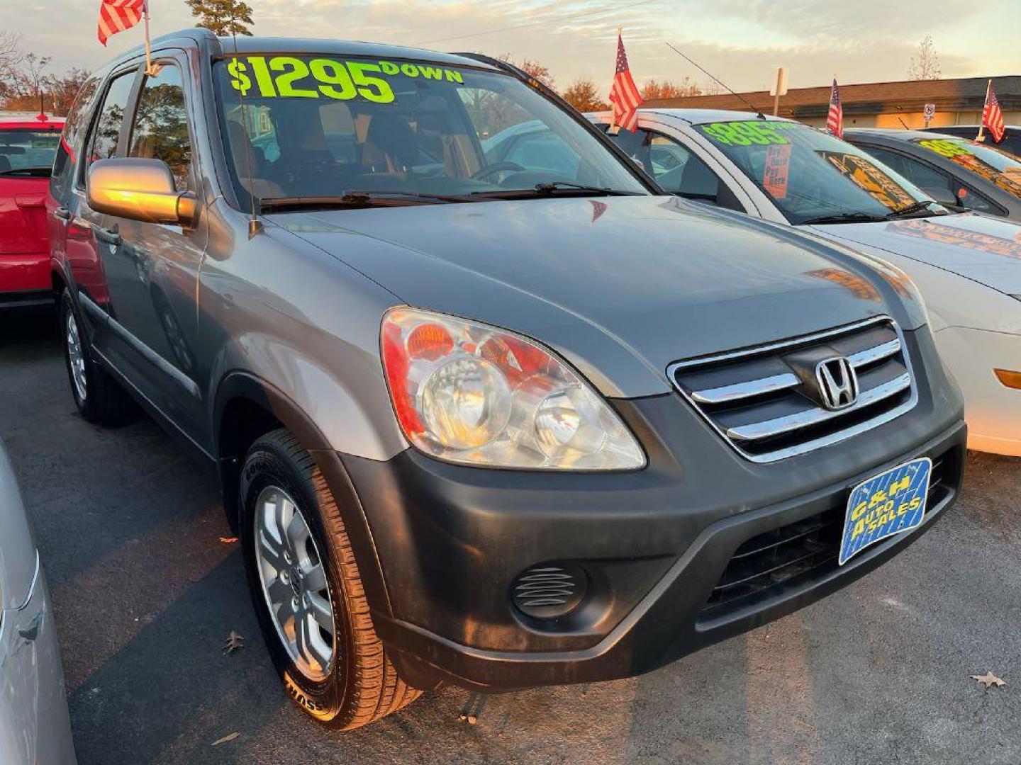 2006 GRAY HONDA CR-V EX (SHSRD78876U) with an 2.4L engine, Automatic transmission, located at 930 E Little Creek Road, Norfolk, VA, 23518, (757) 588-0420, 36.915051, -76.244408 - Photo#0