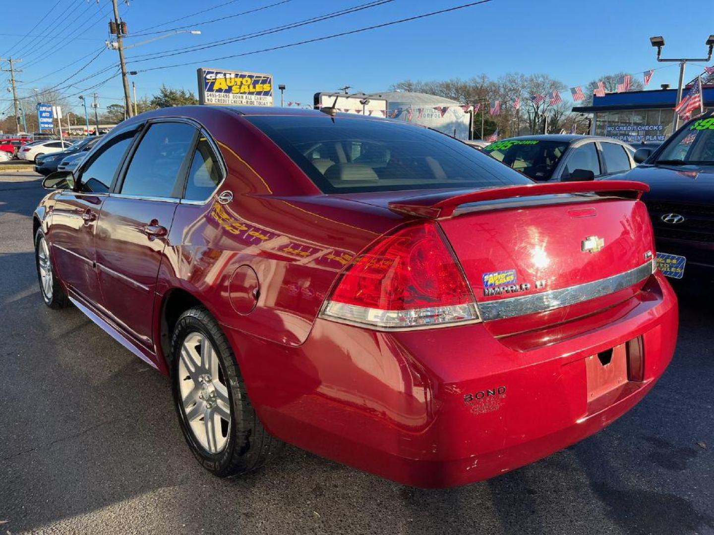 2009 RED CHEVROLET IMPALA 1LT (2G1WT57K391) with an 3.5L engine, Automatic transmission, located at 930 E Little Creek Road, Norfolk, VA, 23518, (757) 588-0420, 36.915051, -76.244408 - Photo#3