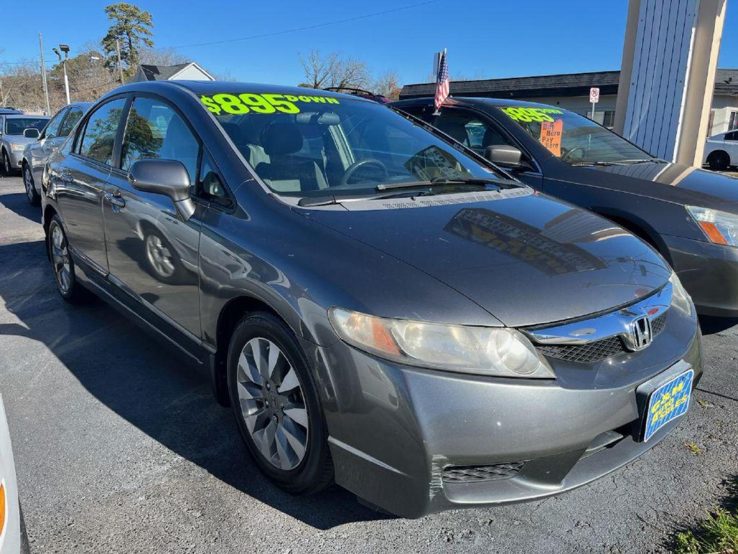 2009 GRAY HONDA CIVIC EX (1HGFA16889L) with an 1.8L engine, Automatic transmission, located at 930 E Little Creek Road, Norfolk, VA, 23518, (757) 588-0420, 36.915051, -76.244408 - Photo#0