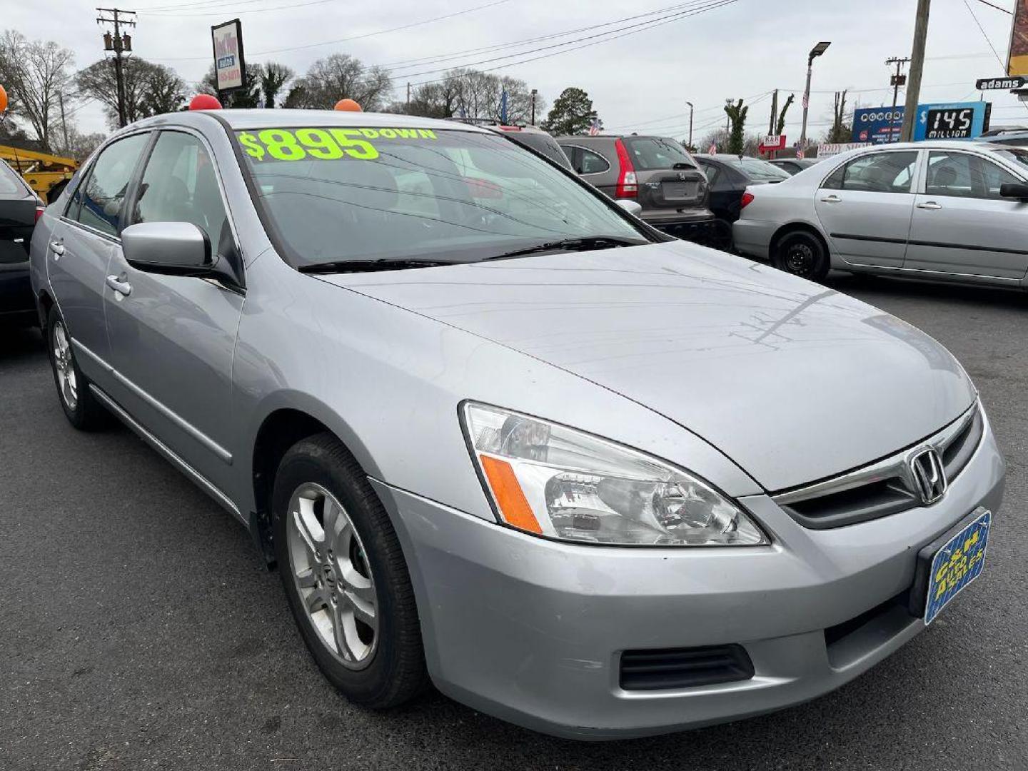 2007 SILVER HONDA ACCORD SE (1HGCM56377A) with an 2.4L engine, Automatic transmission, located at 930 E Little Creek Road, Norfolk, VA, 23518, (757) 588-0420, 36.915051, -76.244408 - Photo#0