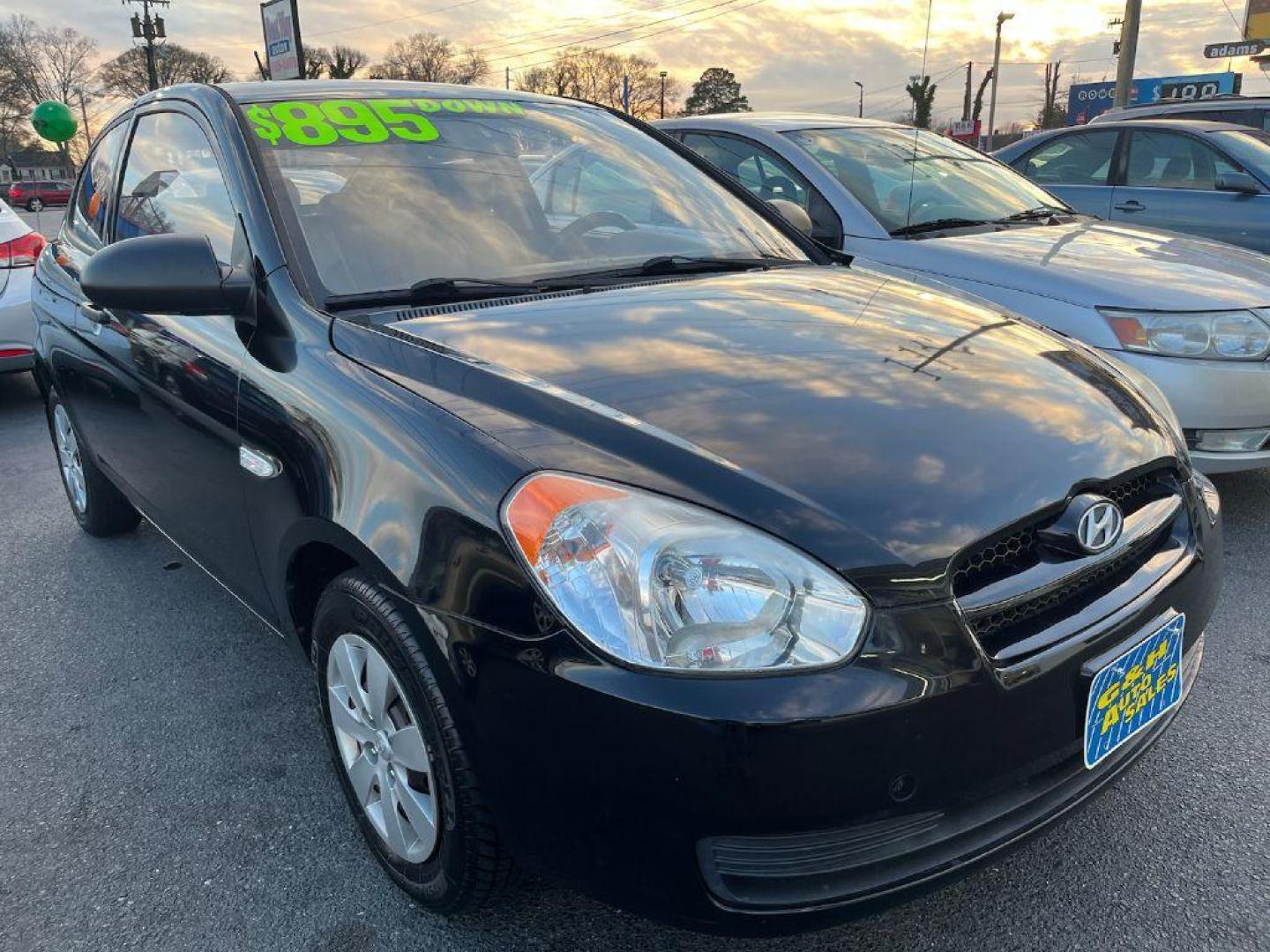 2009 BLACK HYUNDAI ACCENT GS (KMHCM36CX9U) with an 1.6L engine, Automatic transmission, located at 930 E Little Creek Road, Norfolk, VA, 23518, (757) 588-0420, 36.915051, -76.244408 - Photo#0