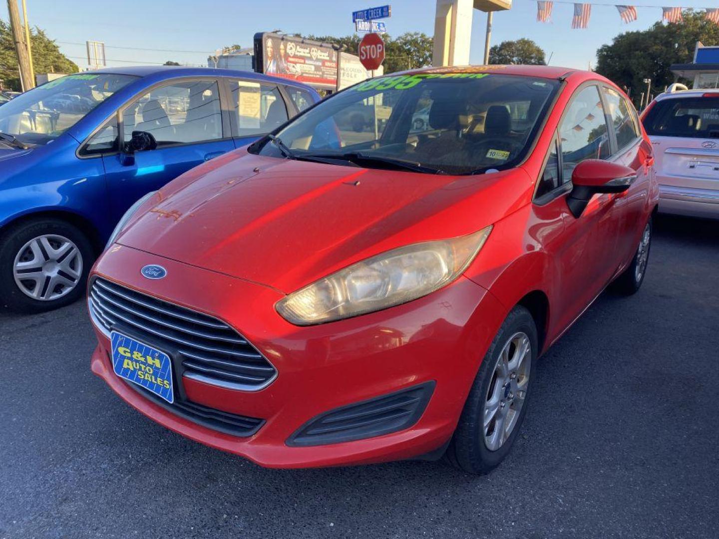 2015 RED FORD FIESTA SE (3FADP4EJ0FM) with an 1.6L engine, Automatic transmission, located at 930 E Little Creek Road, Norfolk, VA, 23518, (757) 588-0420, 36.915051, -76.244408 - Photo#0