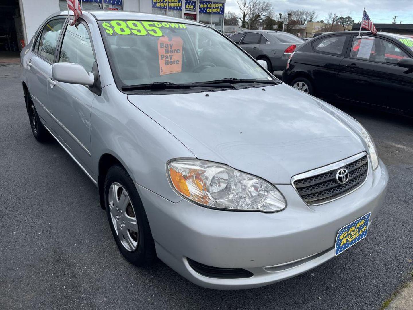 2008 SILVER TOYOTA COROLLA CE (2T1BR30E88C) with an 1.8L engine, Automatic transmission, located at 930 E Little Creek Road, Norfolk, VA, 23518, (757) 588-0420, 36.915051, -76.244408 - Photo#0