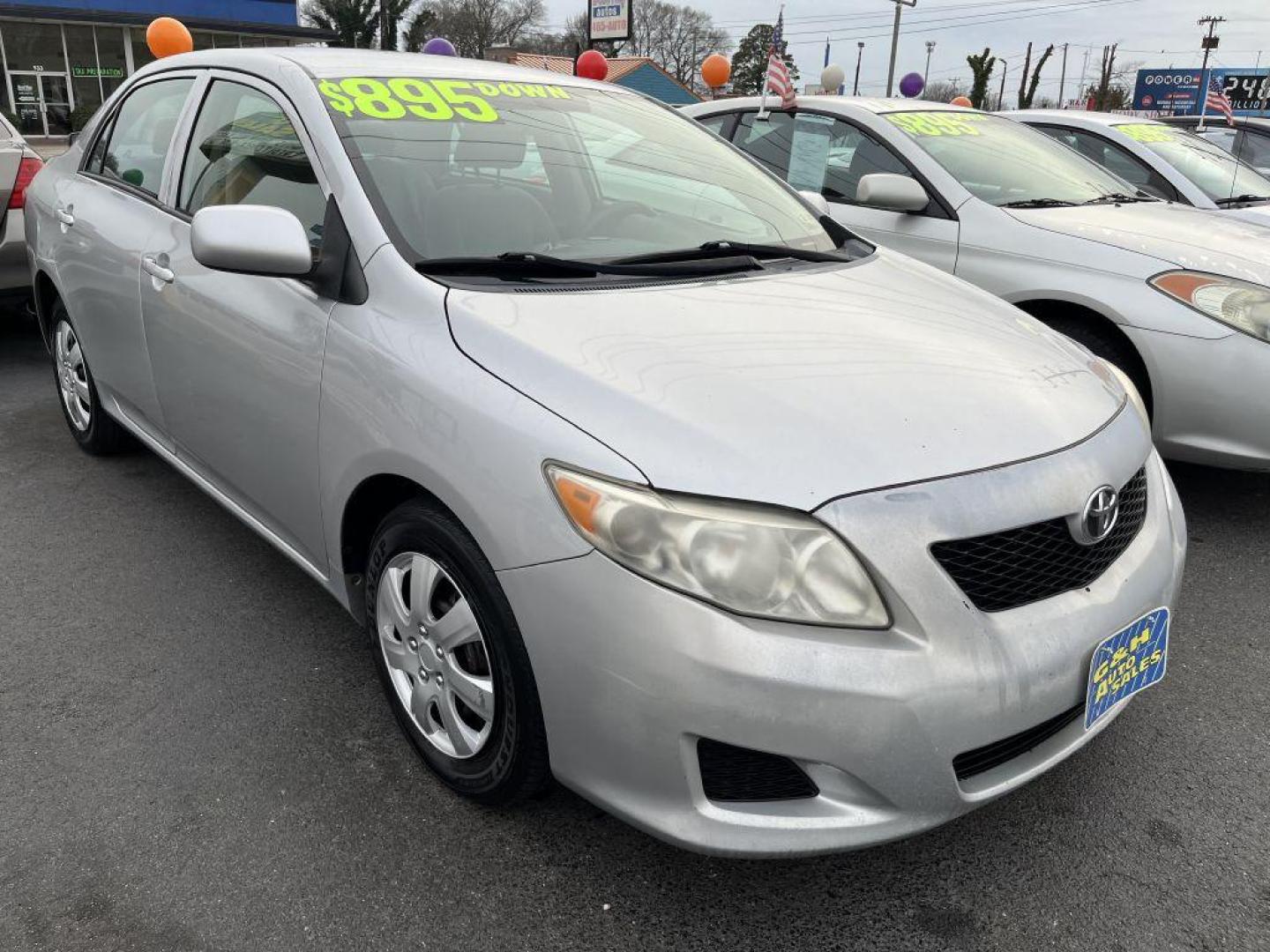 2010 SILVER TOYOTA COROLLA BASE (2T1BU4EE1AC) with an 1.8L engine, Automatic transmission, located at 930 E Little Creek Road, Norfolk, VA, 23518, (757) 588-0420, 36.915051, -76.244408 - Photo#0