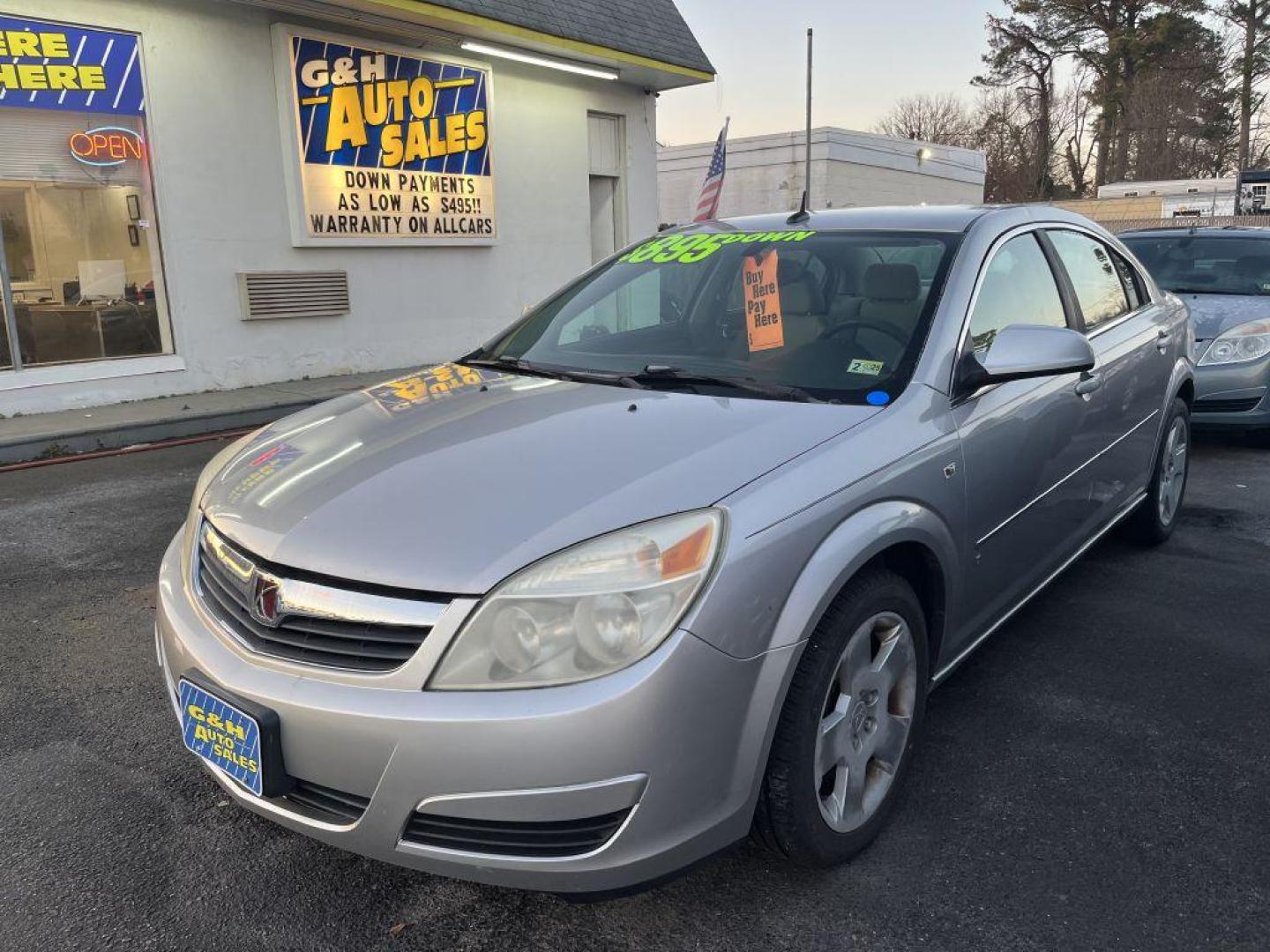 2007 SILVER SATURN AURA XE (1G8ZS57N77F) with an 3.5L engine, Automatic transmission, located at 930 E Little Creek Road, Norfolk, VA, 23518, (757) 588-0420, 36.915051, -76.244408 - Photo#0