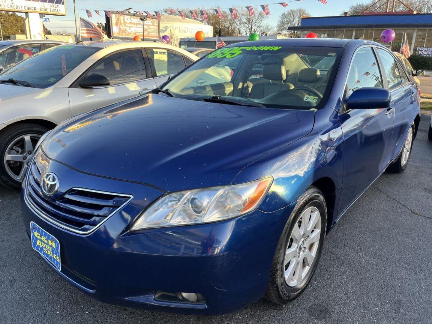 2008 BLUE TOYOTA CAMRY LE (4T1BK46K68U) with an 3.5L engine, Automatic transmission, located at 930 E Little Creek Road, Norfolk, VA, 23518, (757) 588-0420, 36.915051, -76.244408 - Photo#0