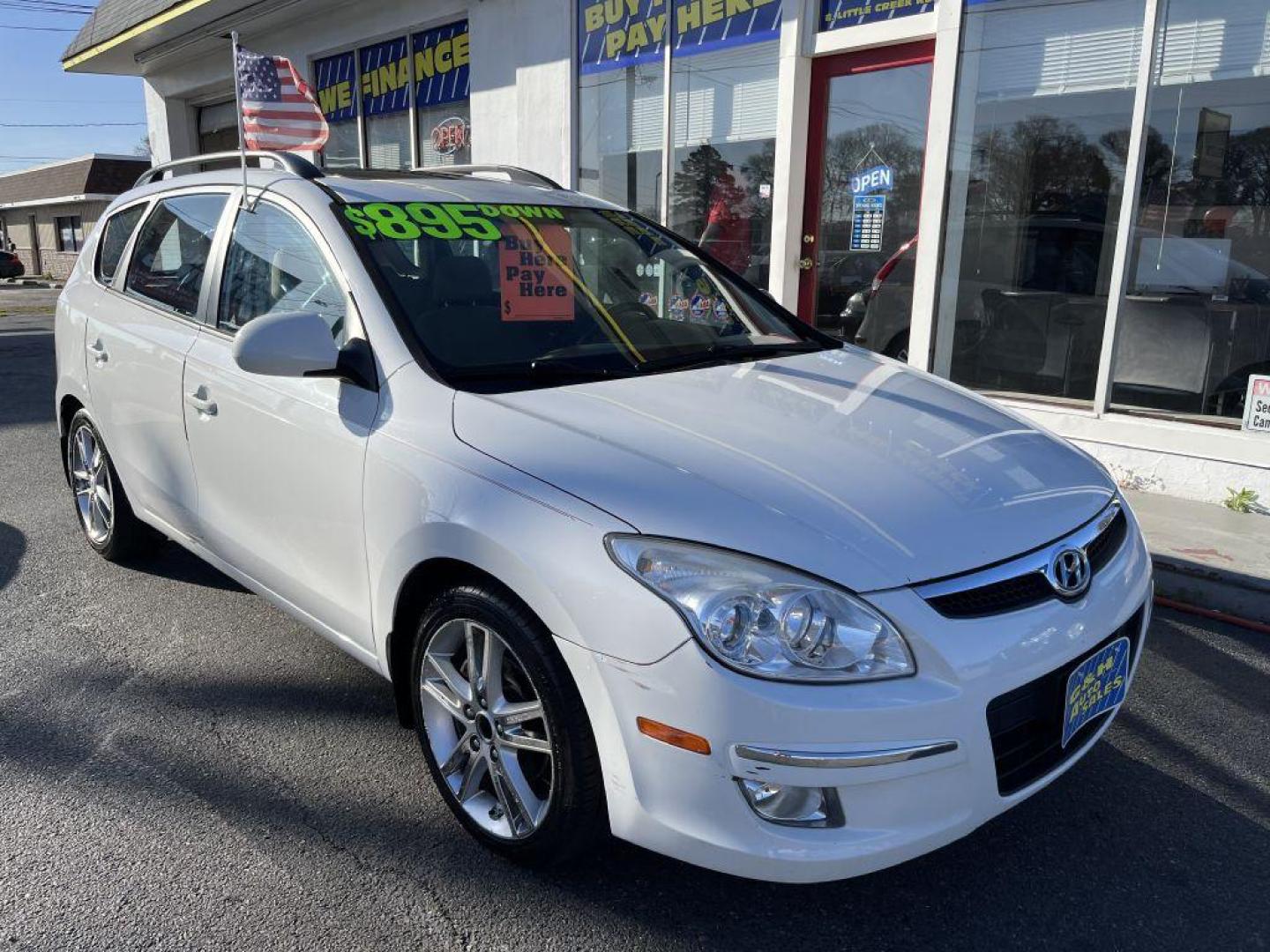 2010 WHITE HYUNDAI ELANTRA TOURING GLS (KMHDC8AE0AU) with an 2.0L engine, Automatic transmission, located at 930 E Little Creek Road, Norfolk, VA, 23518, (757) 588-0420, 36.915051, -76.244408 - Photo#0