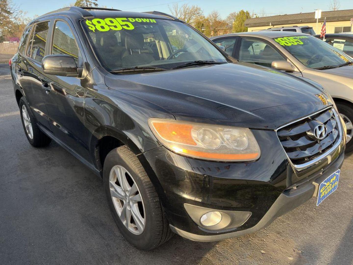 2011 BLACK HYUNDAI SANTA FE SE (5XYZHDAG3BG) with an 3.5L engine, Automatic transmission, located at 930 E Little Creek Road, Norfolk, VA, 23518, (757) 588-0420, 36.915051, -76.244408 - Photo#0