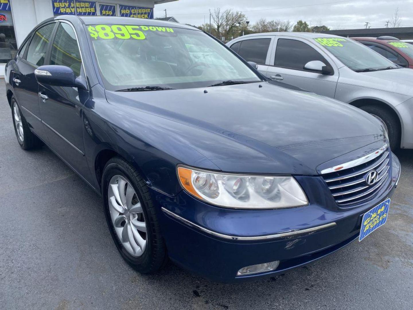 2007 BLUE HYUNDAI AZERA SE (KMHFC46F67A) with an 3.8L engine, Automatic transmission, located at 930 E Little Creek Road, Norfolk, VA, 23518, (757) 588-0420, 36.915051, -76.244408 - Photo#0