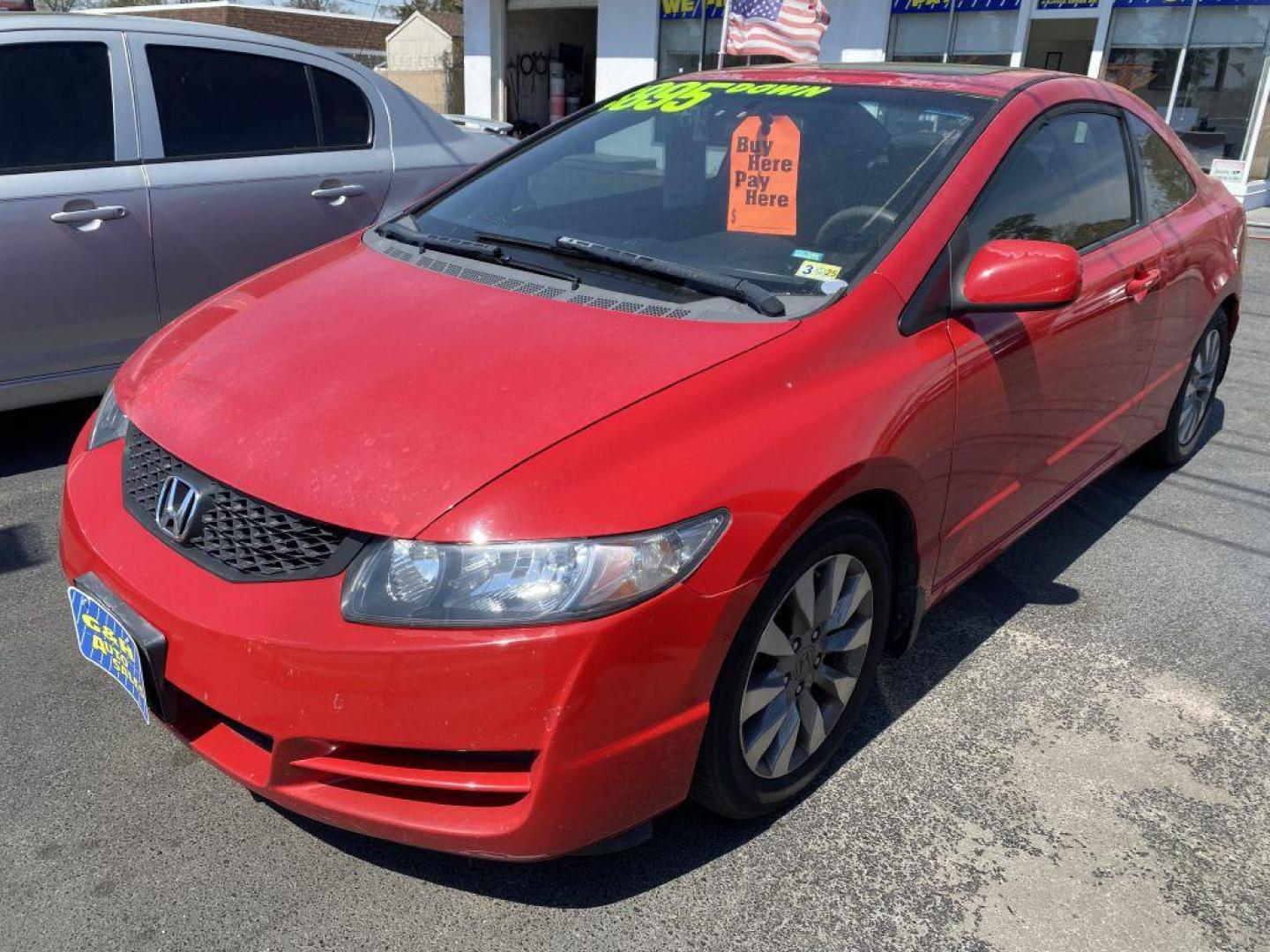 2009 RED HONDA CIVIC EX (2HGFG11839H) with an 1.8L engine, 5-Speed Manual transmission, located at 930 E Little Creek Road, Norfolk, VA, 23518, (757) 588-0420, 36.915051, -76.244408 - Photo#0