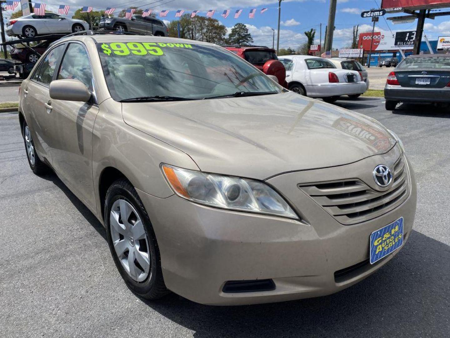 2009 GOLD TOYOTA CAMRY BASE (4T1BE46K59U) with an 2.4L engine, Automatic transmission, located at 930 E Little Creek Road, Norfolk, VA, 23518, (757) 588-0420, 36.915051, -76.244408 - Photo#0