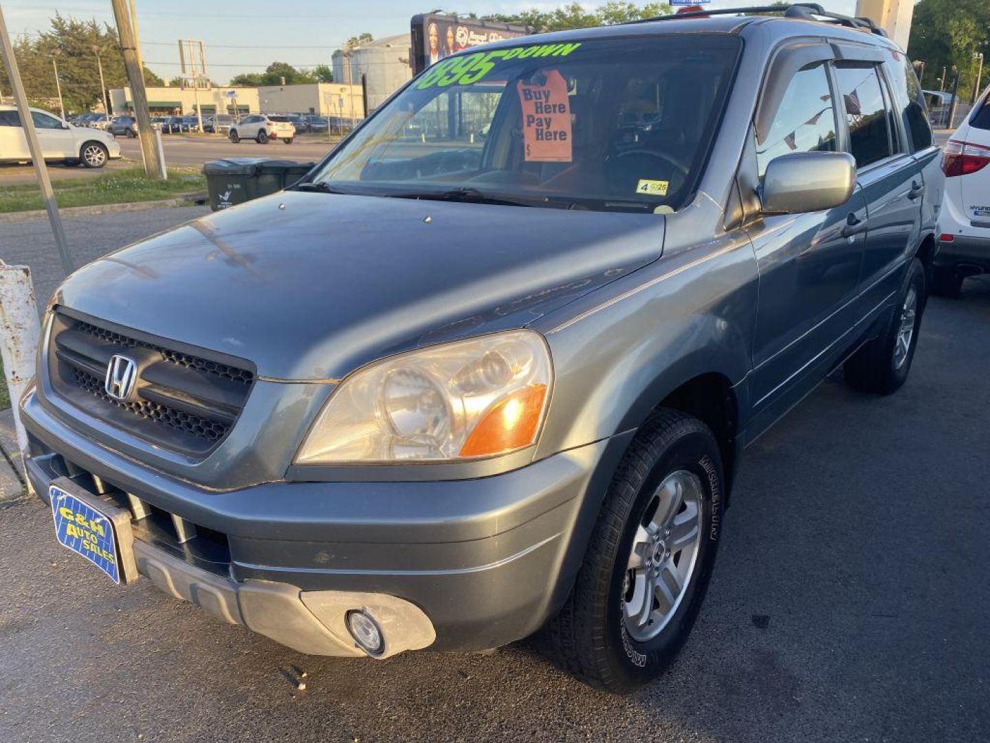 2005 TEAL HONDA PILOT EXL (2HKYF187X5H) with an 3.5L engine, Automatic transmission, located at 930 E Little Creek Road, Norfolk, VA, 23518, (757) 588-0420, 36.915051, -76.244408 - Photo#0