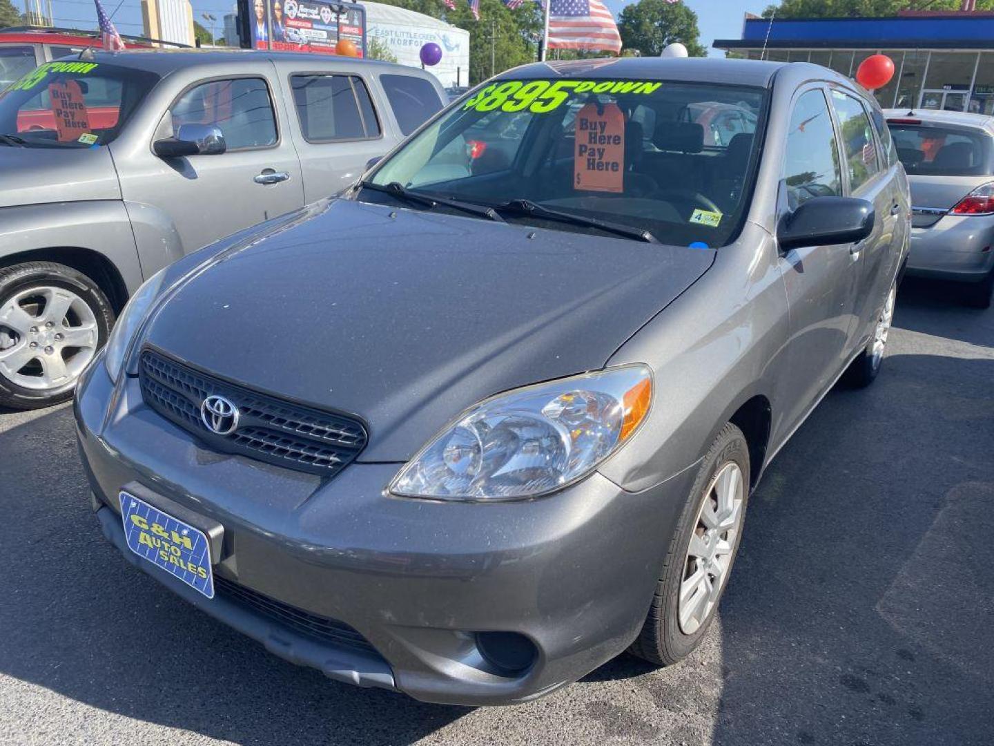 2008 GRAY TOYOTA COROLLA MATRIX XR (2T1KR32E48C) with an 1.8L engine, 4-Speed Manual transmission, located at 930 E Little Creek Road, Norfolk, VA, 23518, (757) 588-0420, 36.915051, -76.244408 - Photo#0