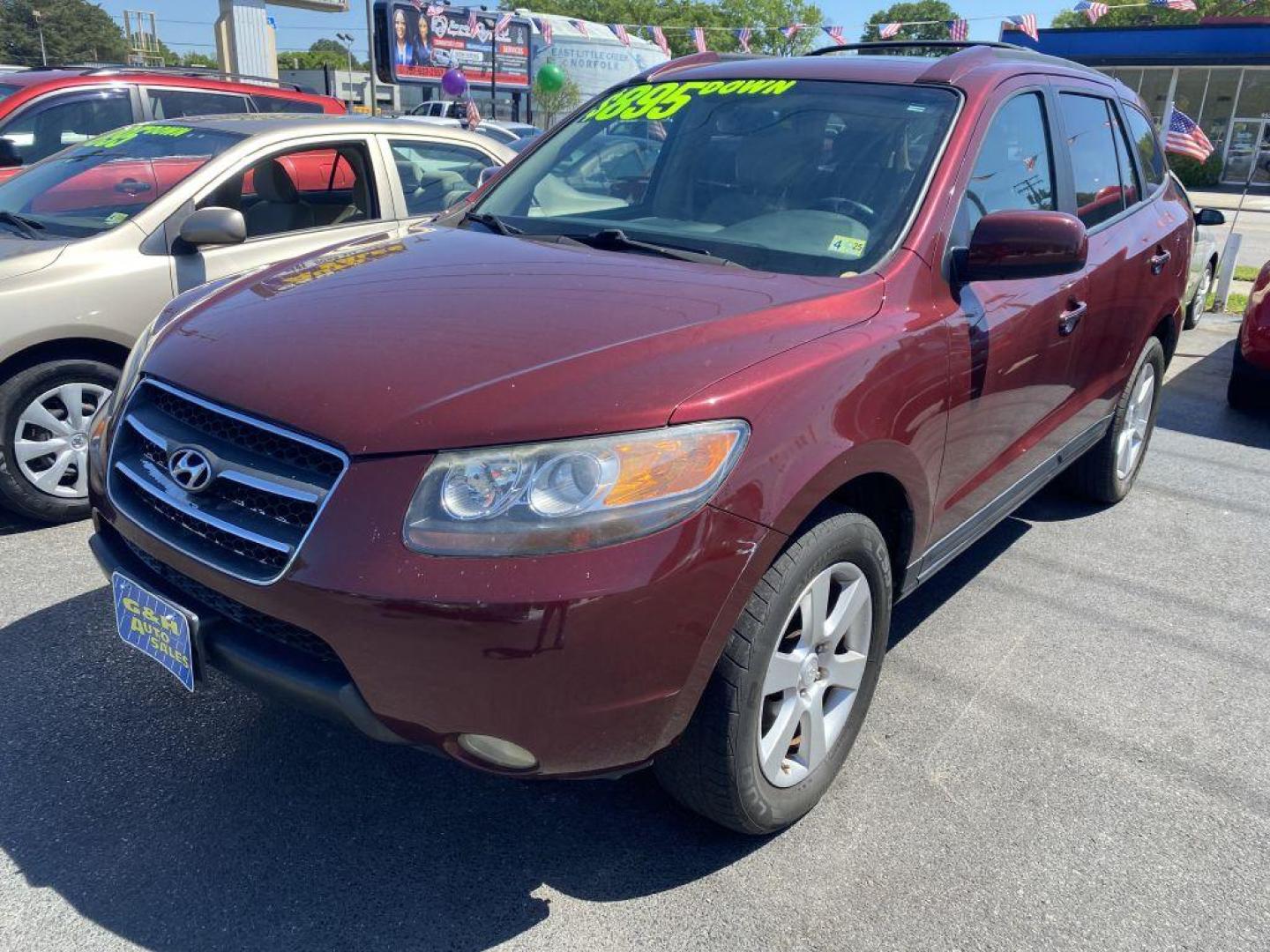 2007 BURG HYUNDAI SANTA FE SE (5NMSH13E57H) with an 3.3L engine, Automatic transmission, located at 930 E Little Creek Road, Norfolk, VA, 23518, (757) 588-0420, 36.915051, -76.244408 - Photo#0