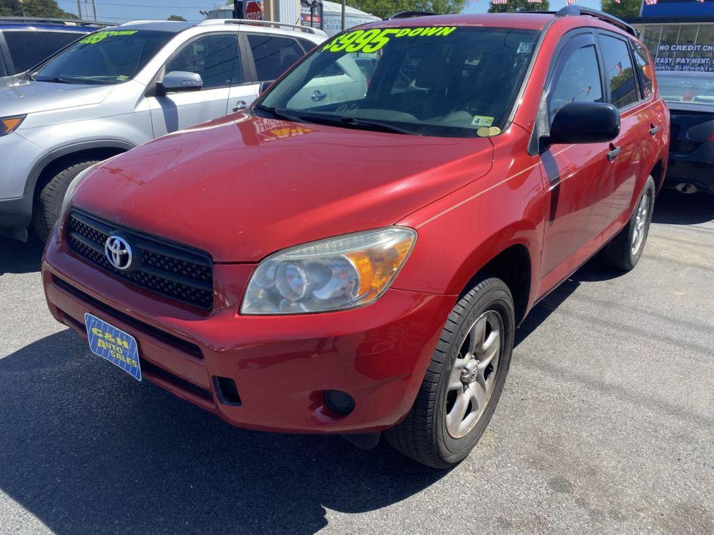 2007 RED TOYOTA RAV4 (JTMZD33VX75) with an 2.4L engine, Automatic transmission, located at 930 E Little Creek Road, Norfolk, VA, 23518, (757) 588-0420, 36.915051, -76.244408 - Photo#0