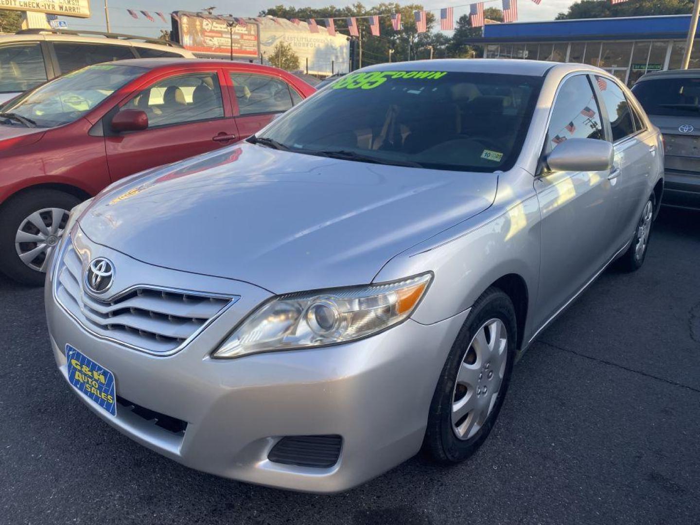 2010 SILVER TOYOTA CAMRY BASE (4T4BF3EK6AR) with an 2.5L engine, Automatic transmission, located at 930 E Little Creek Road, Norfolk, VA, 23518, (757) 588-0420, 36.915051, -76.244408 - Photo#0