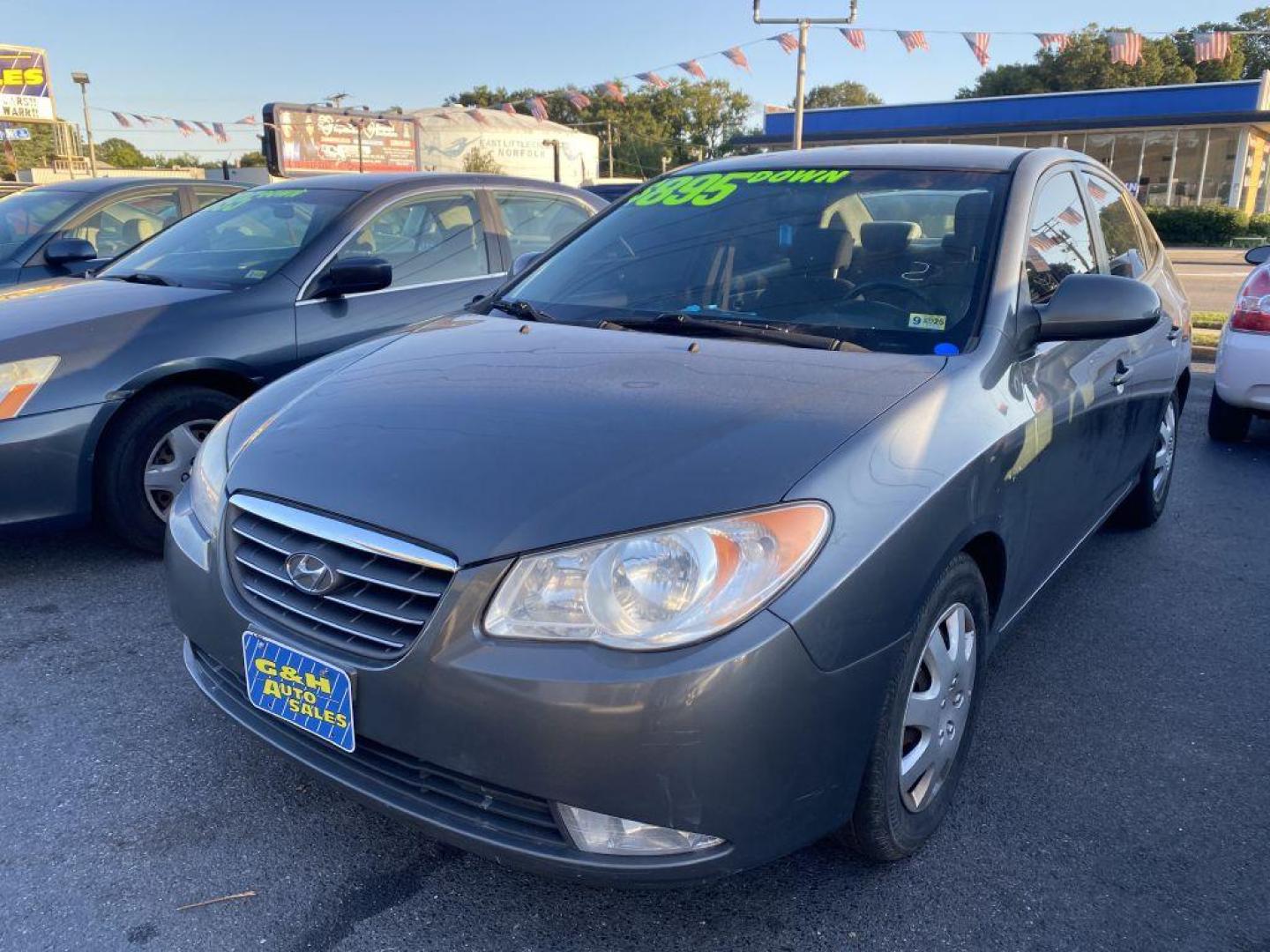 2009 GRAY HYUNDAI ELANTRA GLS (KMHDU46D99U) with an 2.0L engine, Automatic transmission, located at 930 E Little Creek Road, Norfolk, VA, 23518, (757) 588-0420, 36.915051, -76.244408 - Photo#0