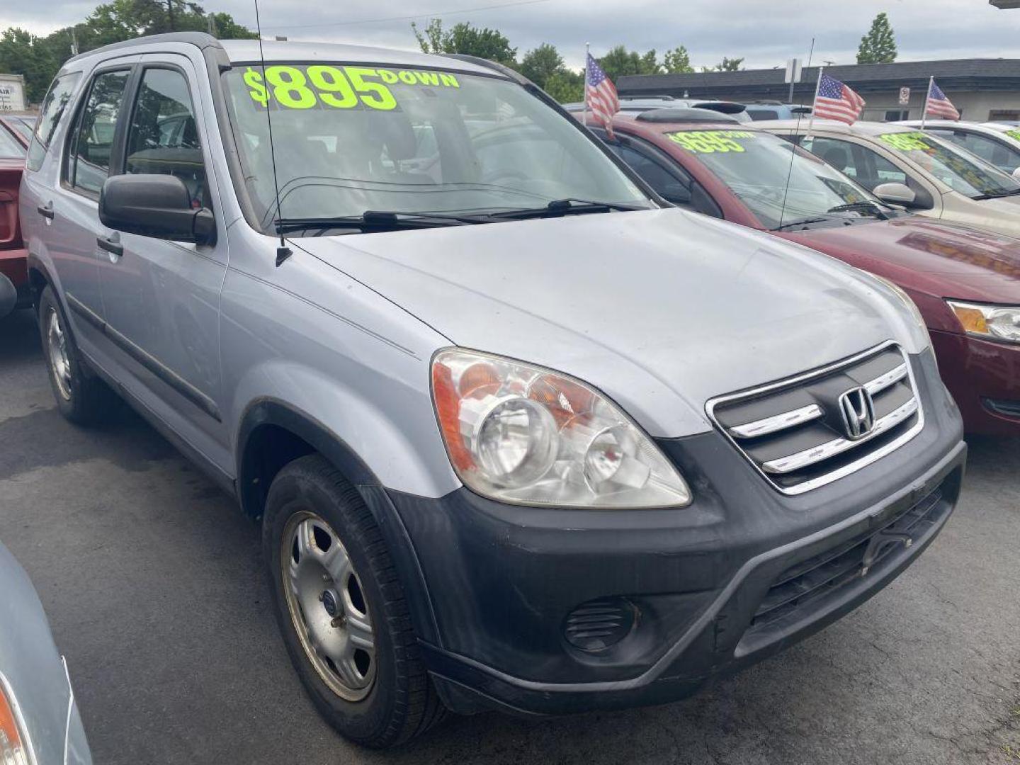 2005 SILVER HONDA CR-V LX (SHSRD68545U) with an 2.4L engine, Automatic transmission, located at 930 E Little Creek Road, Norfolk, VA, 23518, (757) 588-0420, 36.915051, -76.244408 - Photo#0