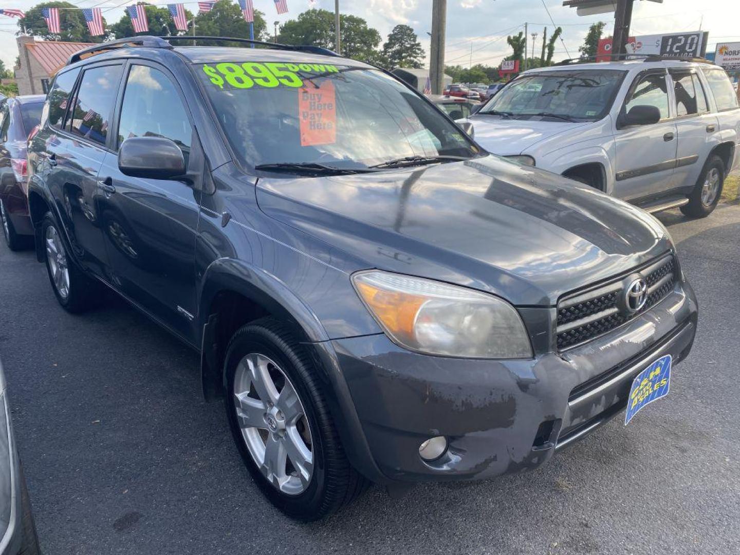 2008 BLUE TOYOTA RAV4 SPORT (JTMZD32V386) with an 2.4L engine, Automatic transmission, located at 930 E Little Creek Road, Norfolk, VA, 23518, (757) 588-0420, 36.915051, -76.244408 - Photo#0