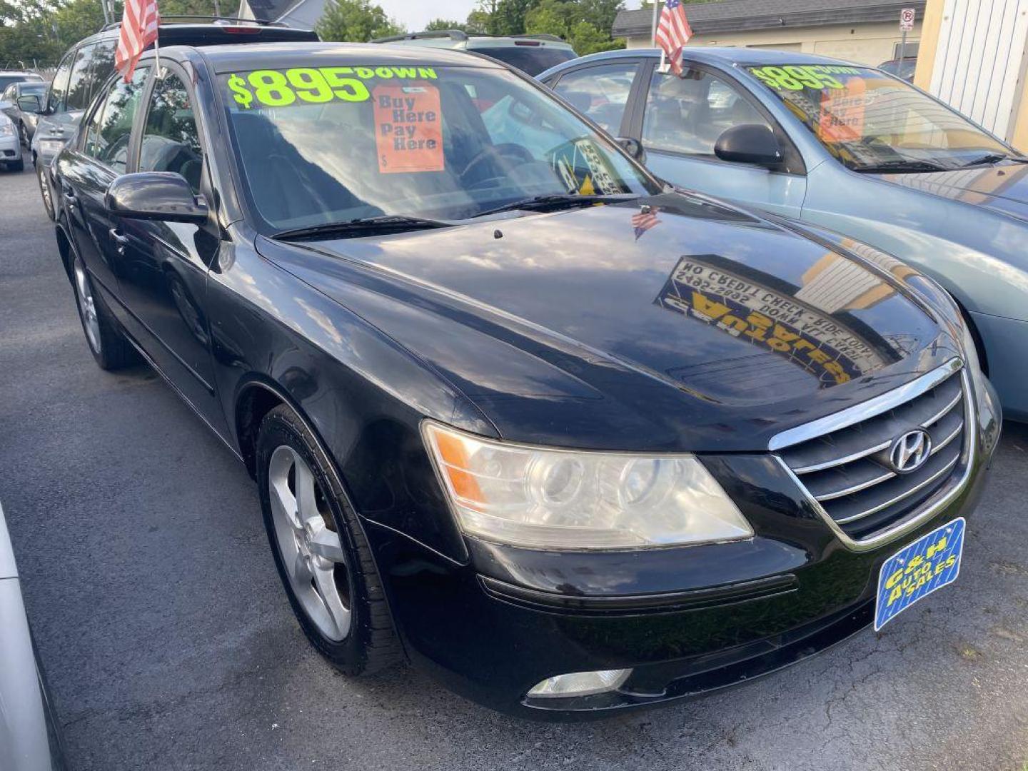 2009 BLACK HYUNDAI SONATA SE (5NPEU46F69H) with an 3.3L engine, Automatic transmission, located at 930 E Little Creek Road, Norfolk, VA, 23518, (757) 588-0420, 36.915051, -76.244408 - Photo#0