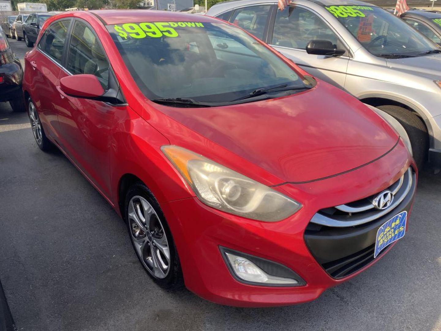 2013 RED HYUNDAI ELANTRA GT (KMHD35LE7DU) with an 1.8L engine, Automatic transmission, located at 930 E Little Creek Road, Norfolk, VA, 23518, (757) 588-0420, 36.915051, -76.244408 - Photo#0