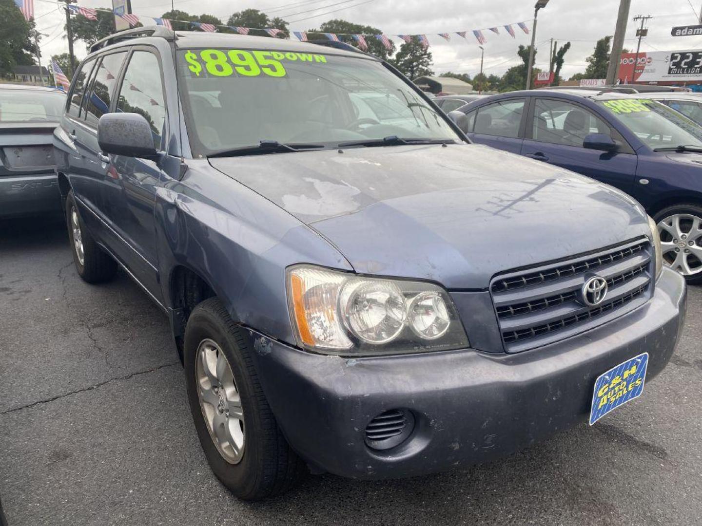 2003 BLUE TOYOTA HIGHLANDER LIMITED (JTEHF21A730) with an 3.0L engine, Automatic transmission, located at 930 E Little Creek Road, Norfolk, VA, 23518, (757) 588-0420, 36.915051, -76.244408 - Photo#0