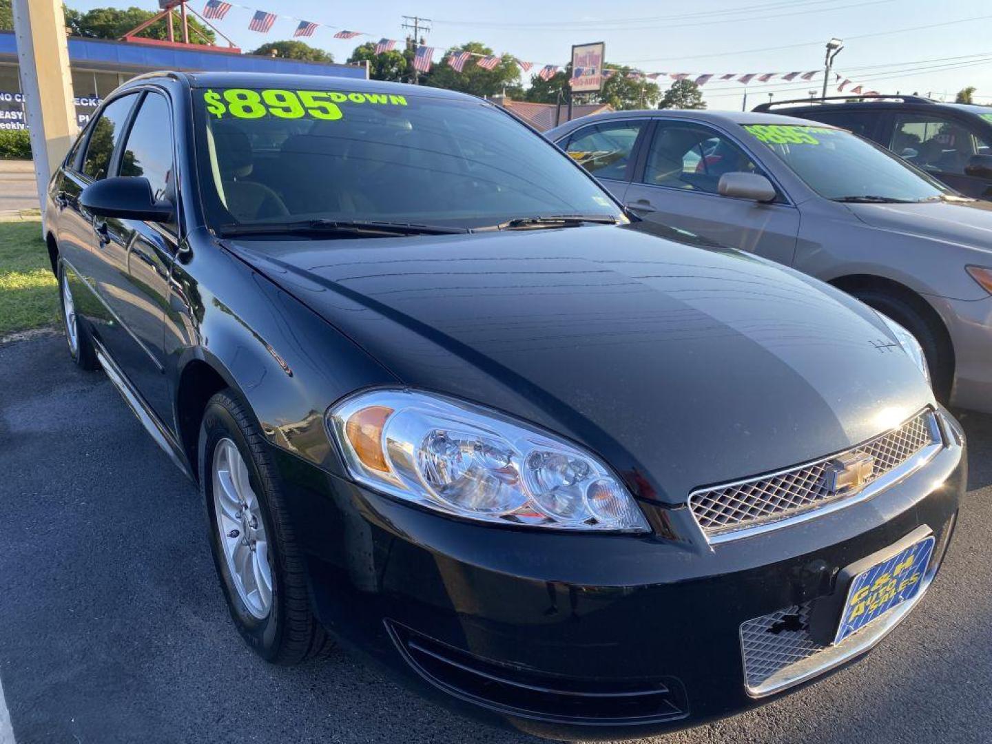 2012 BLACK CHEVROLET IMPALA LS (2G1WF5E35C1) with an 3.6L engine, Automatic transmission, located at 930 E Little Creek Road, Norfolk, VA, 23518, (757) 588-0420, 36.915051, -76.244408 - Photo#0