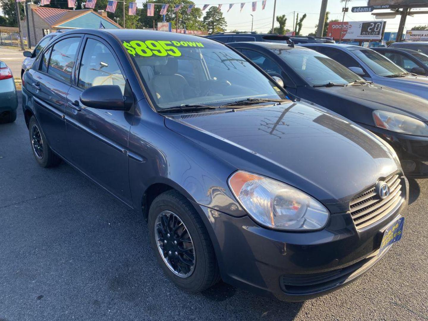 2009 GRAY HYUNDAI ACCENT GLS (KMHCN46C99U) with an 1.6L engine, Automatic transmission, located at 930 E Little Creek Road, Norfolk, VA, 23518, (757) 588-0420, 36.915051, -76.244408 - Photo#0