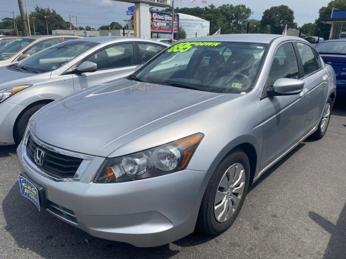 2010 SILVER HONDA ACCORD LX (1HGCP2E33AA) with an 2.4L engine, 5-Speed Manual transmission, located at 930 E Little Creek Road, Norfolk, VA, 23518, (757) 588-0420, 36.915051, -76.244408 - Photo#0