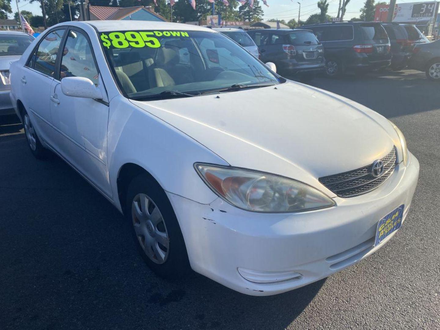 2003 WHITE TOYOTA CAMRY LE (4T1BE32K13U) with an 2.4L engine, Automatic transmission, located at 930 E Little Creek Road, Norfolk, VA, 23518, (757) 588-0420, 36.915051, -76.244408 - Photo#0