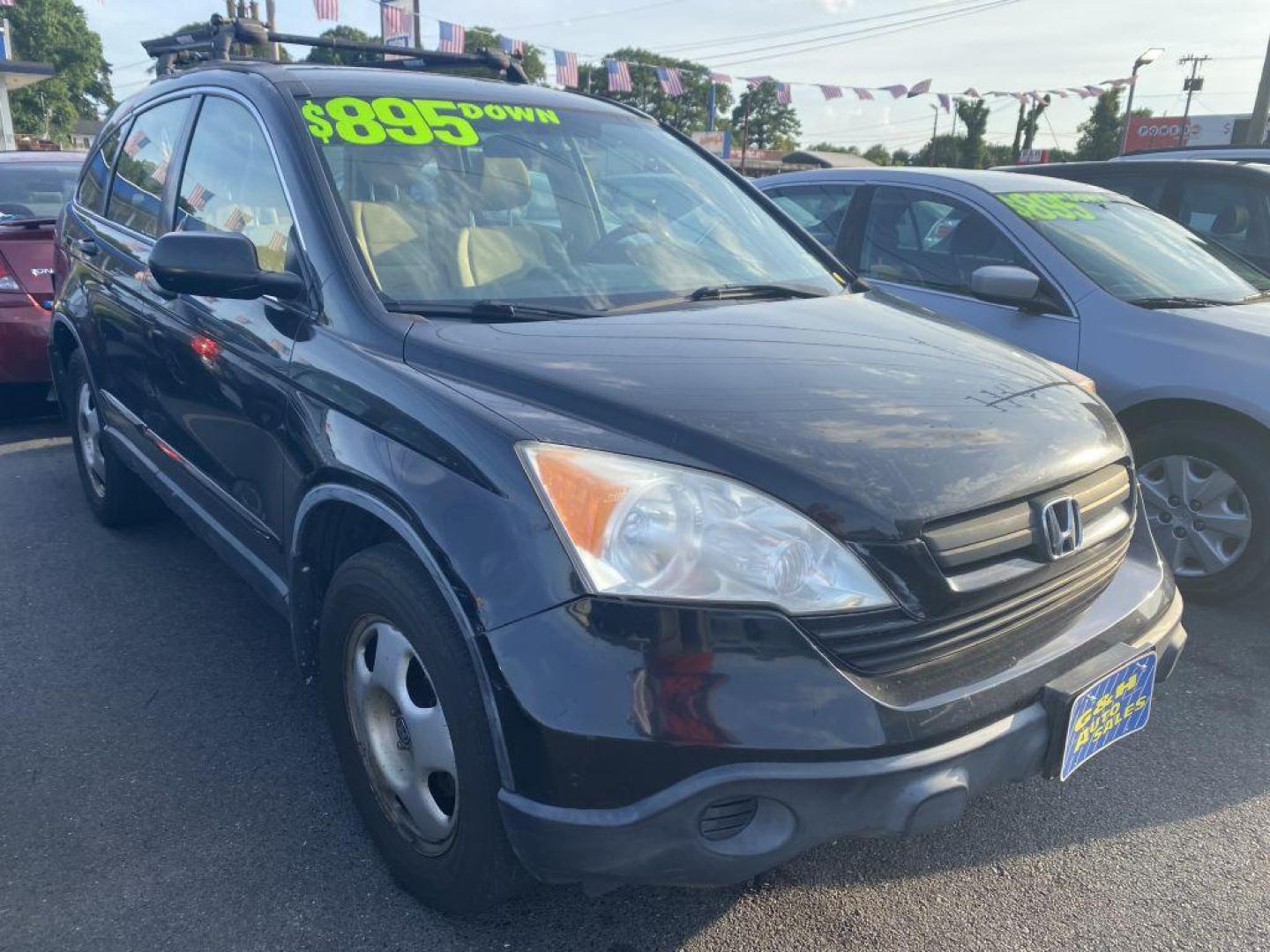 2008 BLACK HONDA CR-V LX (JHLRE38318C) with an 2.4L engine, Automatic transmission, located at 930 E Little Creek Road, Norfolk, VA, 23518, (757) 588-0420, 36.915051, -76.244408 - Photo#0