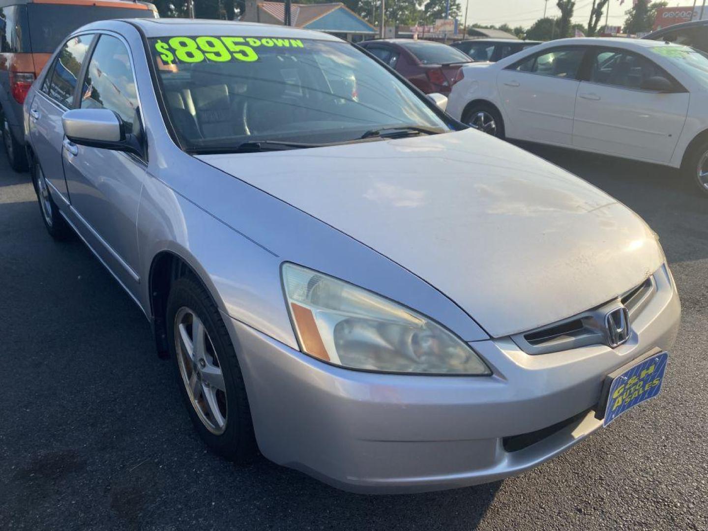 2003 SILVER HONDA ACCORD EX (1HGCM56663A) with an 2.4L engine, Automatic transmission, located at 930 E Little Creek Road, Norfolk, VA, 23518, (757) 588-0420, 36.915051, -76.244408 - Photo#0